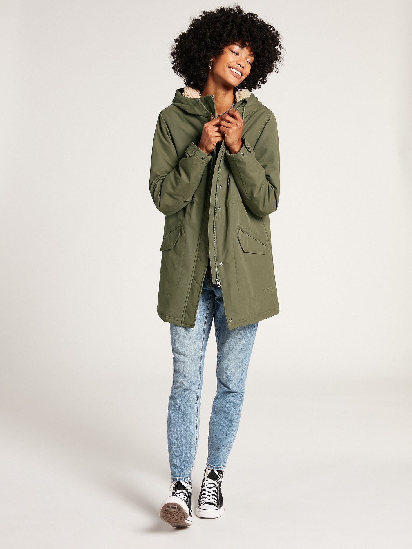 Less Is More 5K Parka - ARMY GREEN COMBO – Volcom Europe