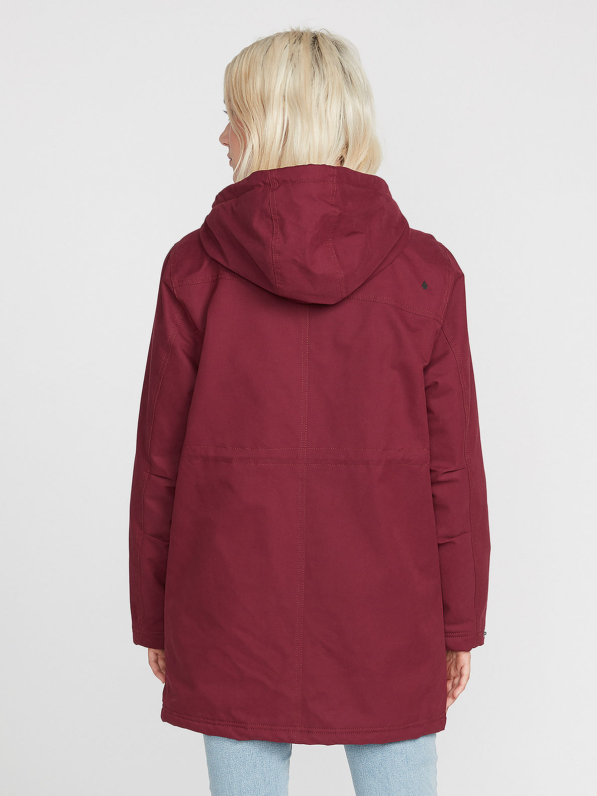 Next burgundy sale technical parka