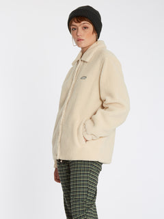 Fila petite teddy bear jacket with pocket hot sale detail