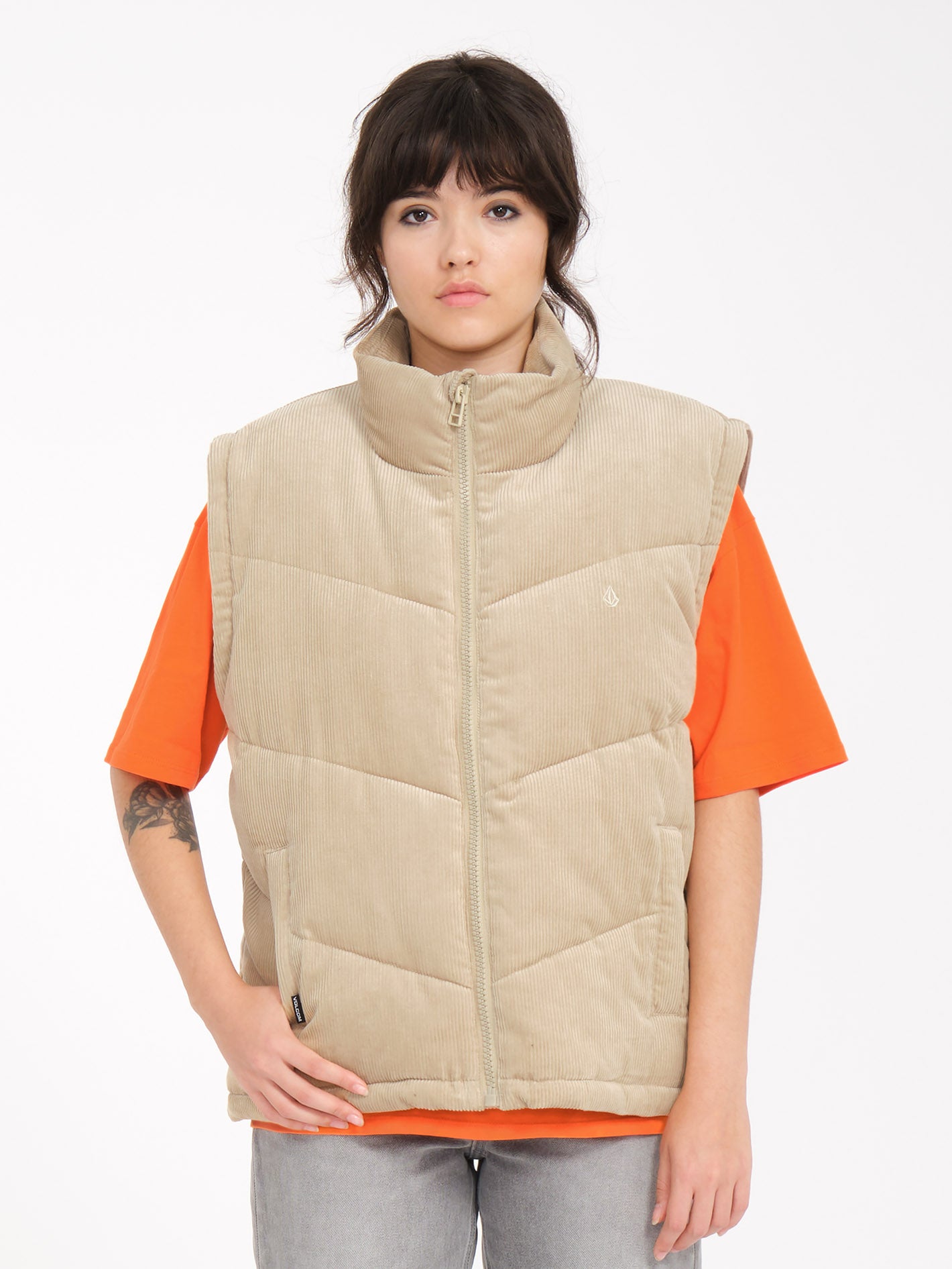 Cord'N Puff Jacket - KHAKI - Women - Volcom EU – Volcom Europe