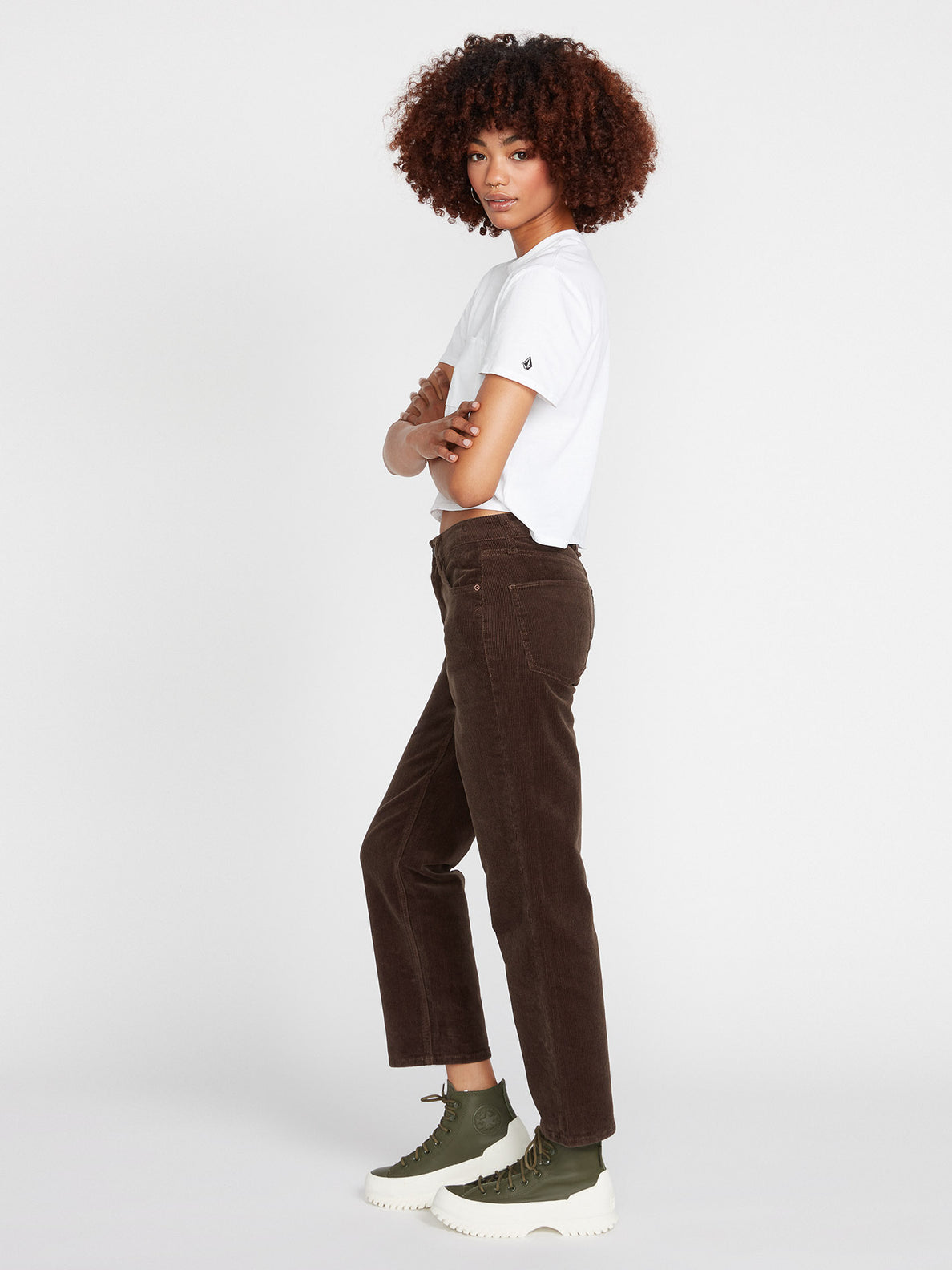 Stoned Straight Corduroy Trousers - ESPRESSO – Volcom Europe