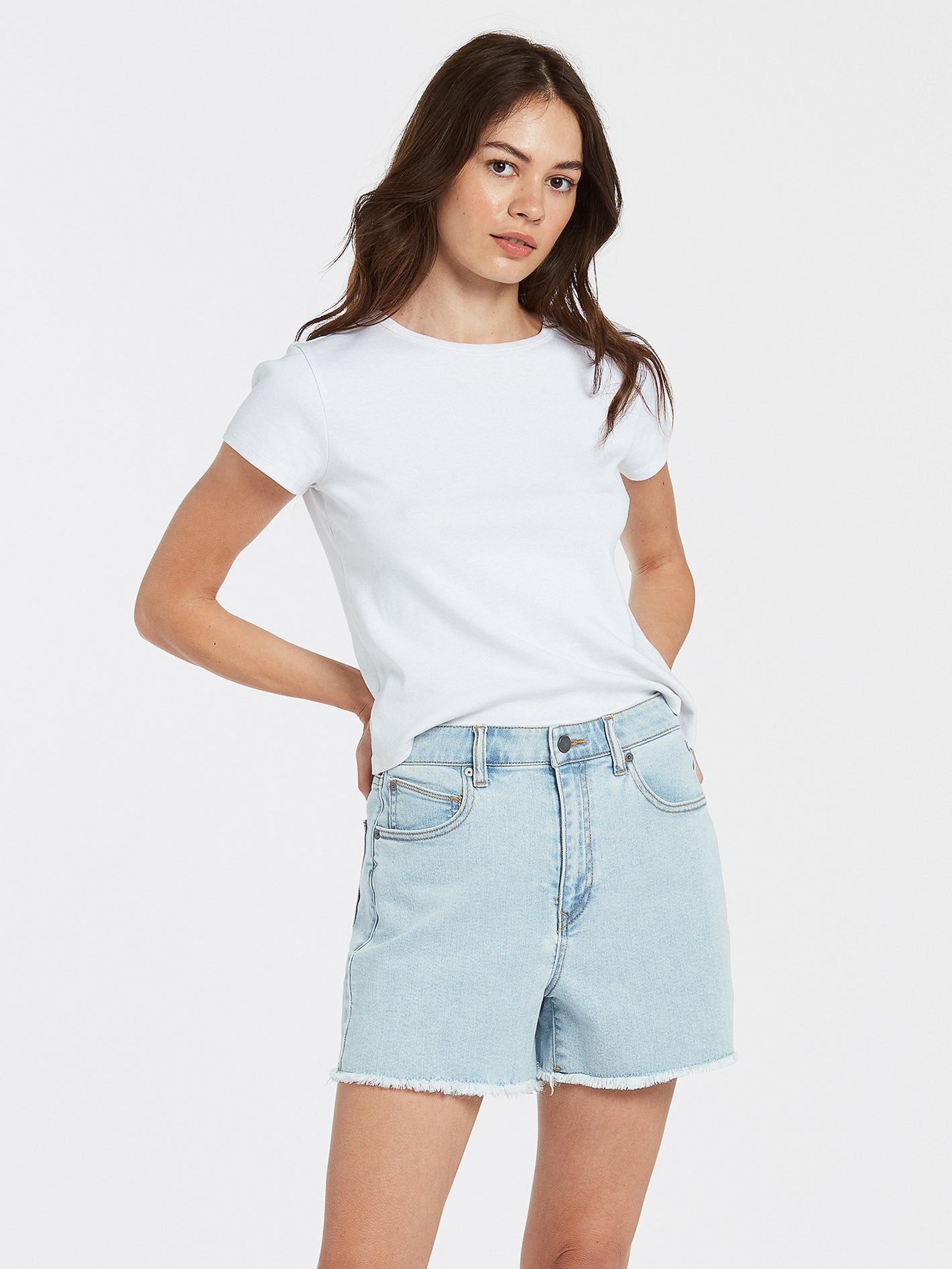 Stone Step High rise Short - THRIFTER BLUE LIGHT