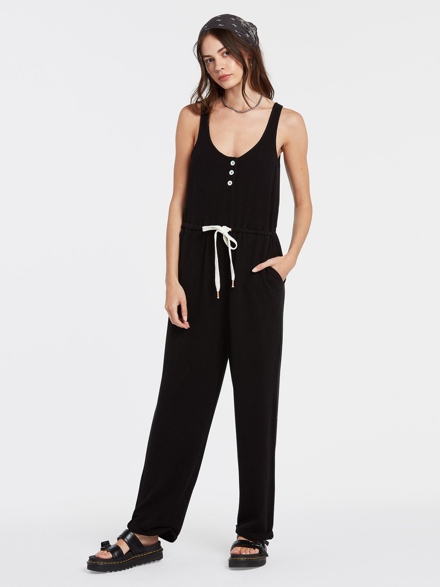 Lil Fleece Romper - BLACK