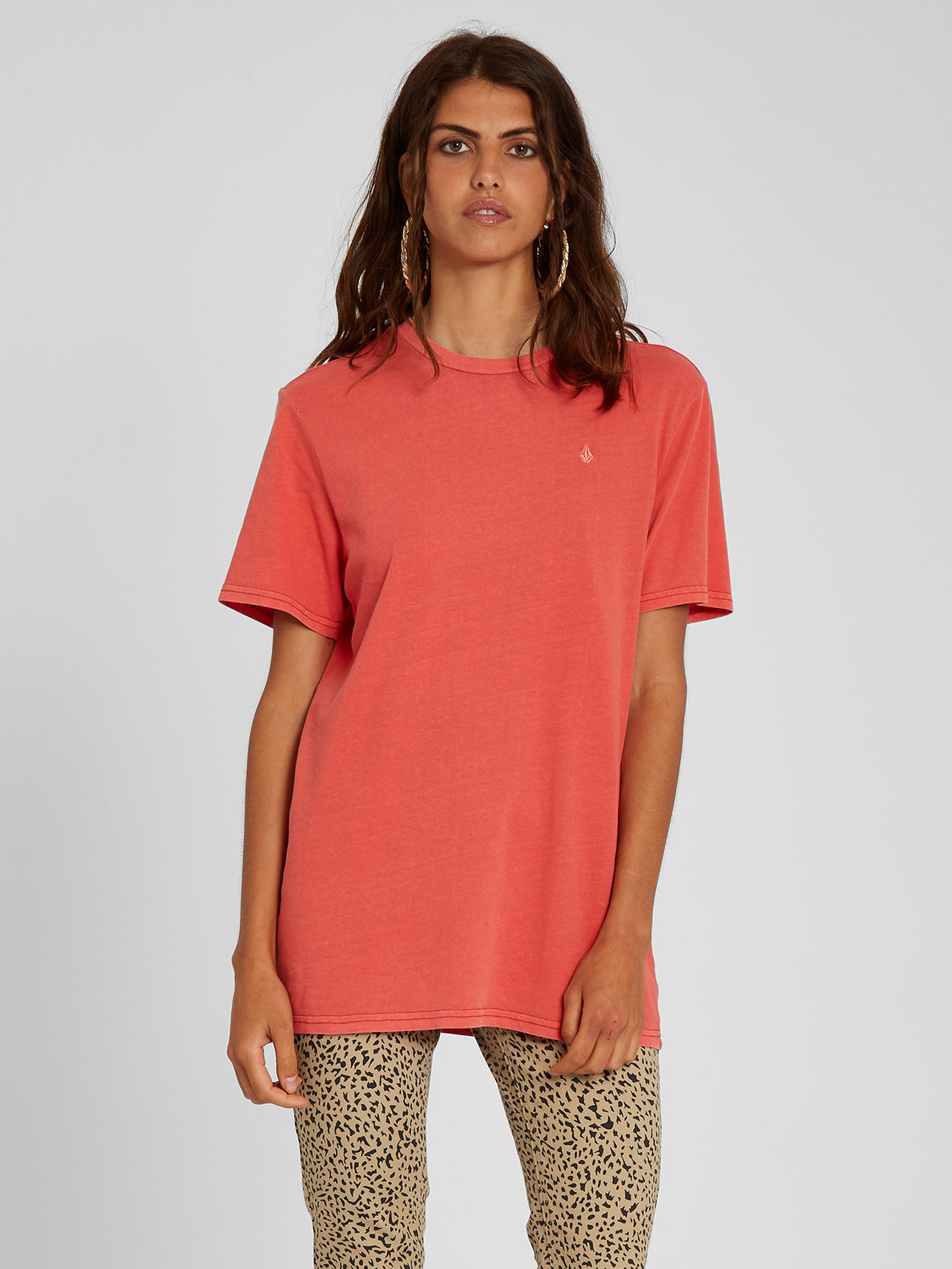 Solid Stone T-shirt - Rosewood (B3512113_ROS) [F]