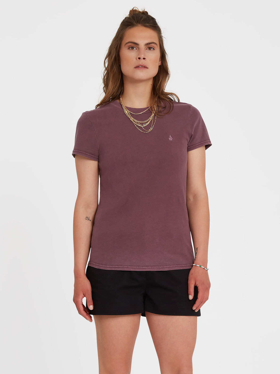 SOLID STONE EMB TEE (B3512204_EGP) [F]