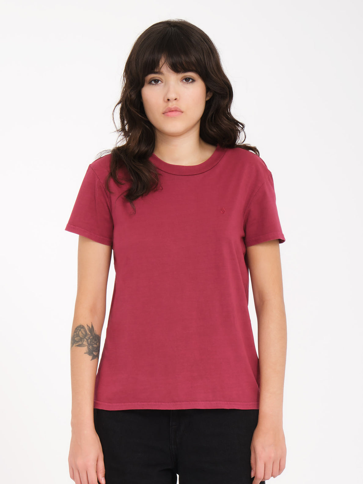 SOLID STONE EMB TEE (B3512204_WNE) [F]