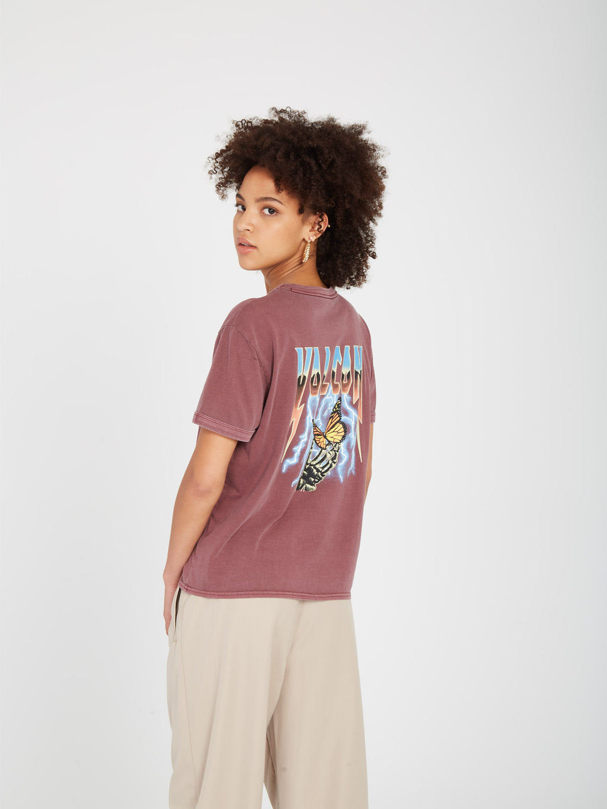 Truly Ringer T-shirt - BURGUNDY (B3512307_BUR) [1]