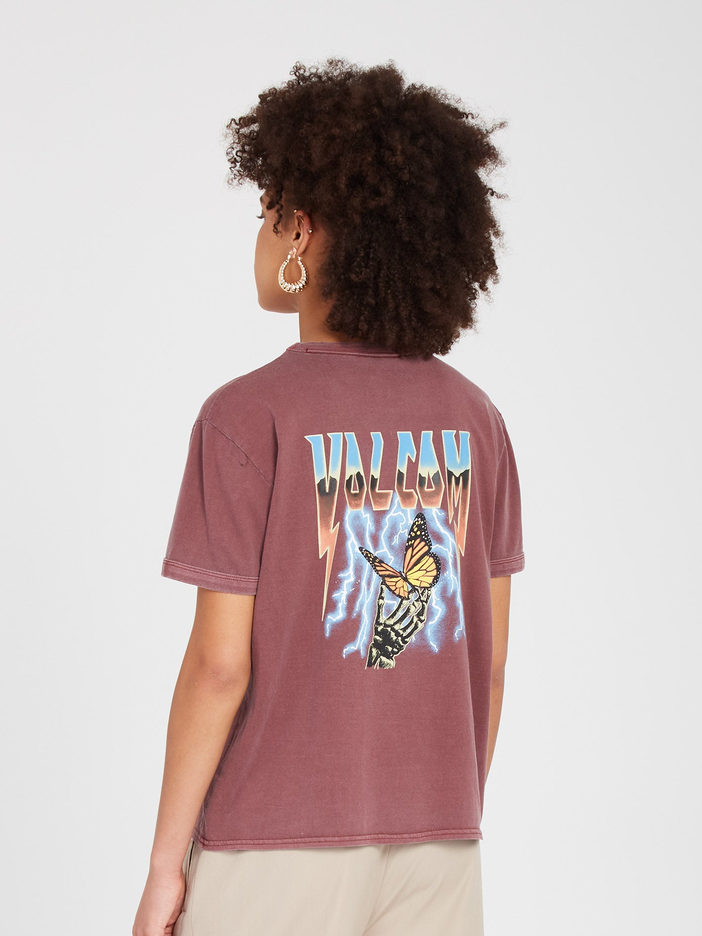 Truly Ringer T-shirt - BURGUNDY - Women - Volcom EU – Volcom Europe