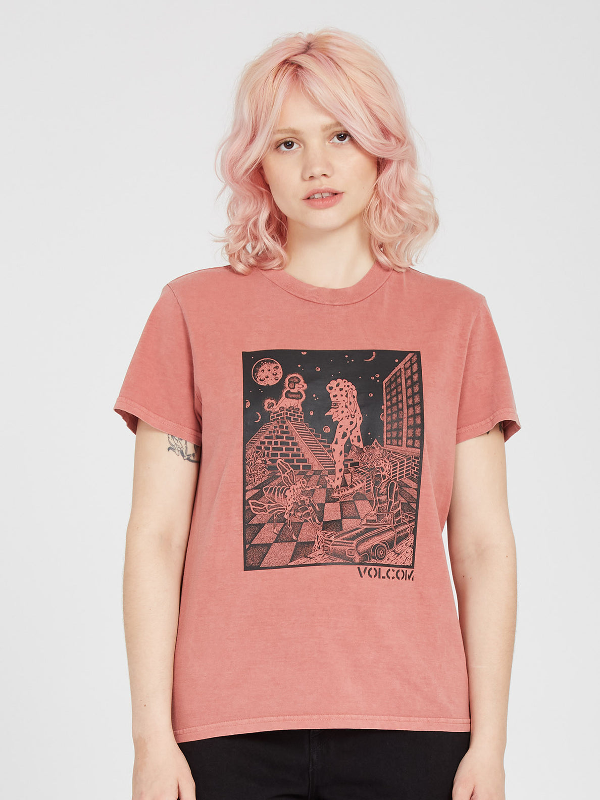Volchedelic T shirt ROSEWOOD Women Volcom EU Volcom Europe
