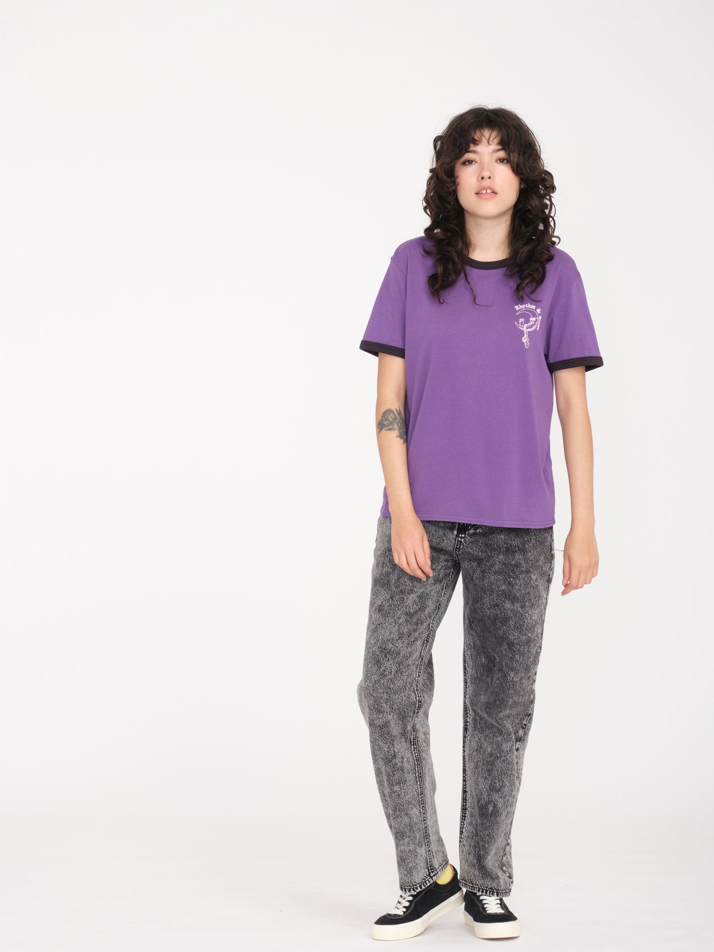 【パープル（50）】Striped Ringer Relaxed LS Tee RINGER LONGSLEEVE – Shop Milk Teeth