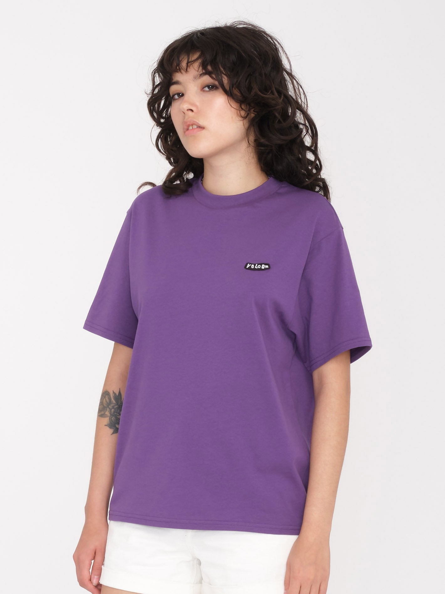 Pistol Stone T Shirt DEEP PURPLE Women Volcom EU