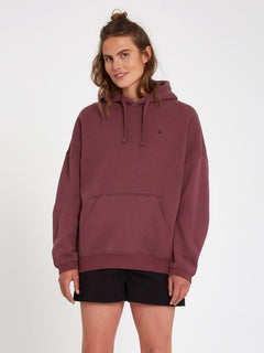 Stone Heart Ii Hoodie - EGGPLANT