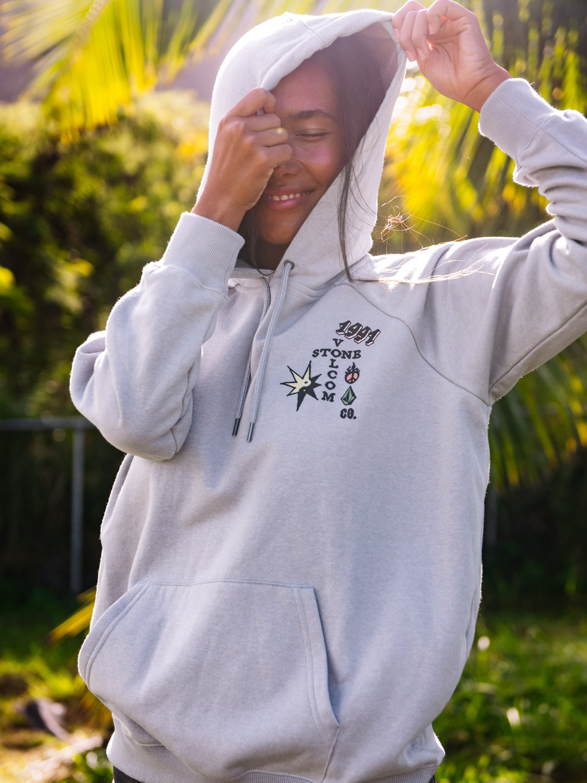 Truly Stoked Boyfriend Hoodie - MOONBEAM