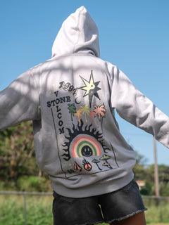 Truly Stoked Boyfriend Hoodie - MOONBEAM