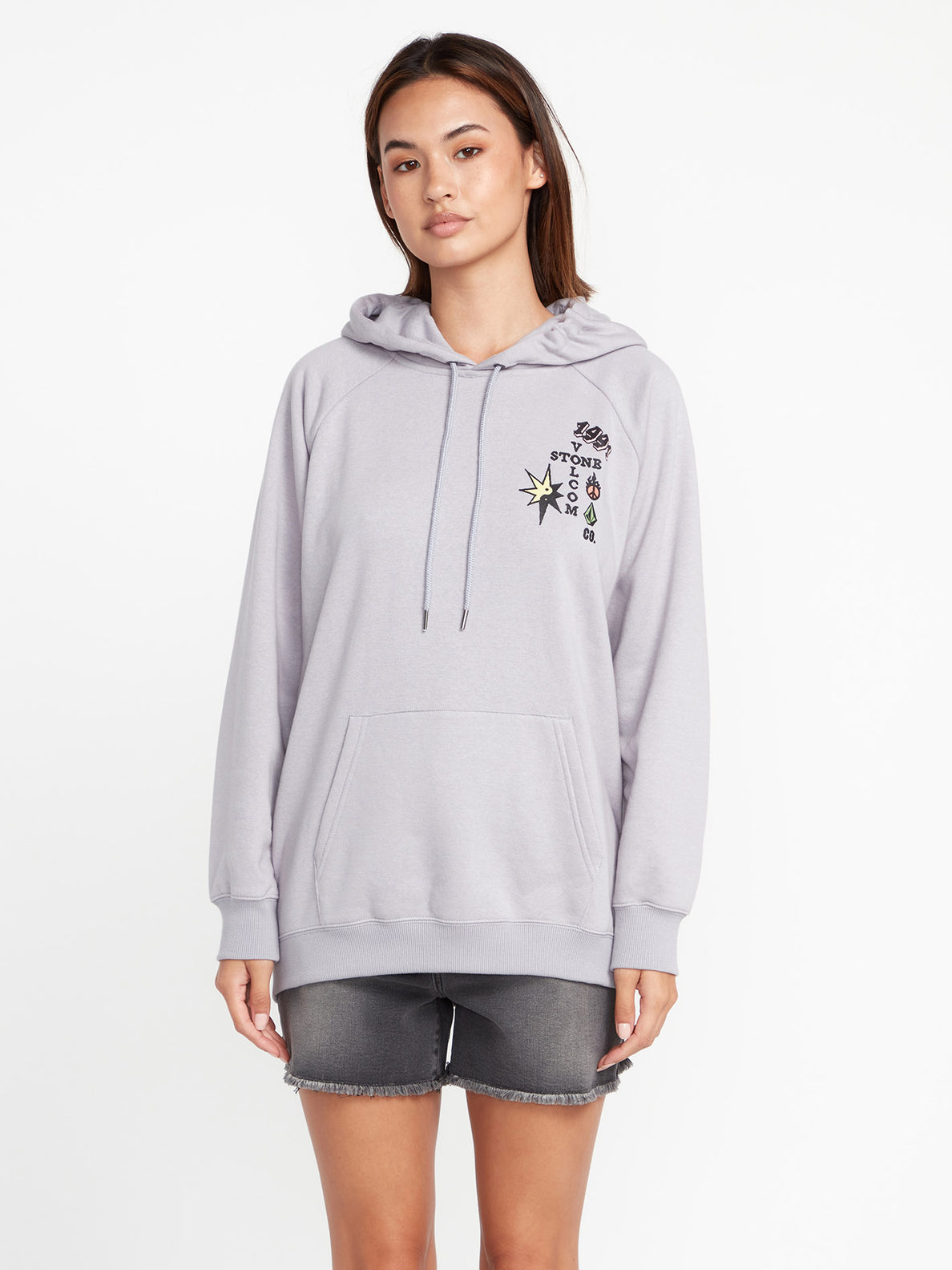 Truly Stoked Boyfriend Hoodie MOONBEAM Women Volcom EU