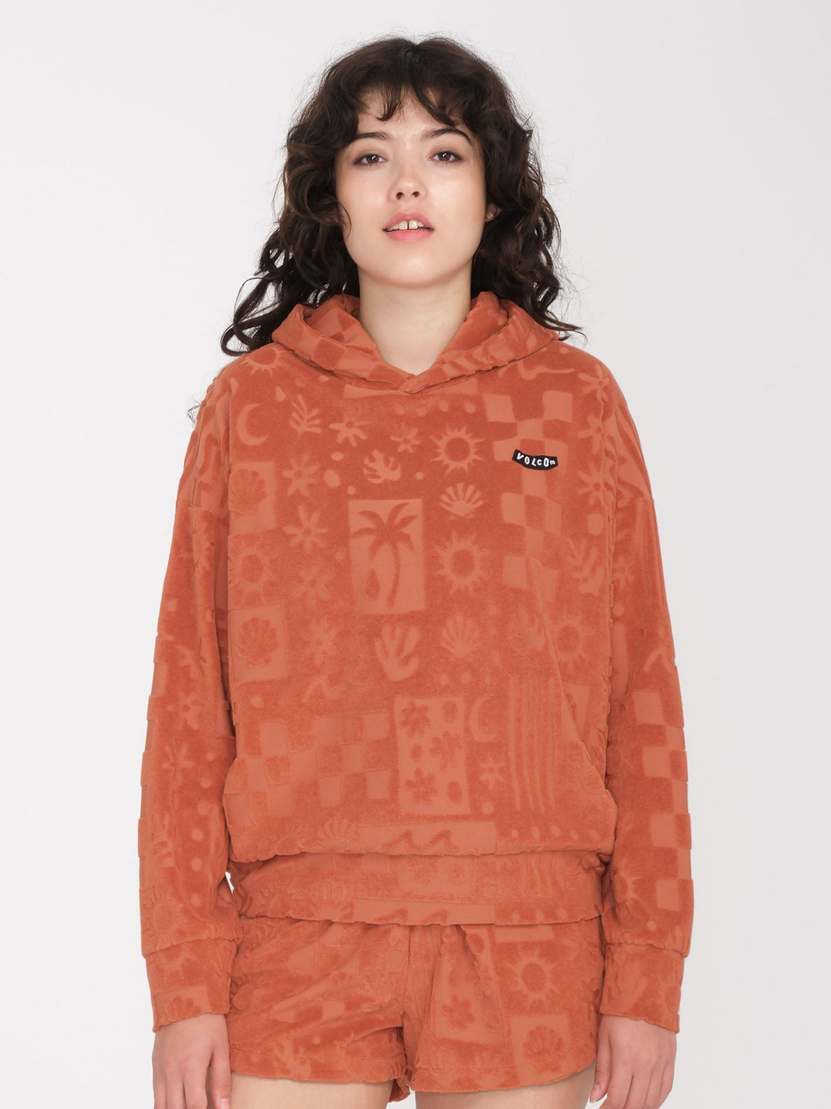 Terry cloth best sale hoodie women's