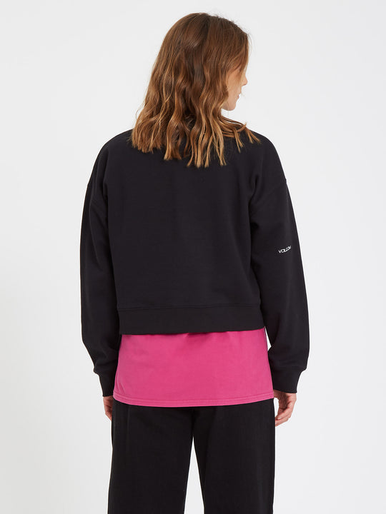 Stone Heart Sweatshirt - BLACK (B4612105_BLK) [B]