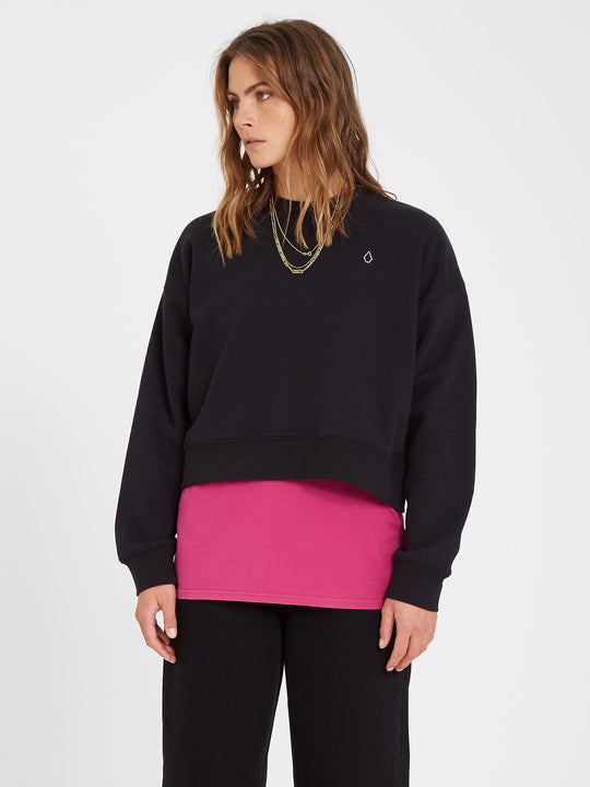 Stone Heart Sweatshirt - BLACK (B4612105_BLK) [F]