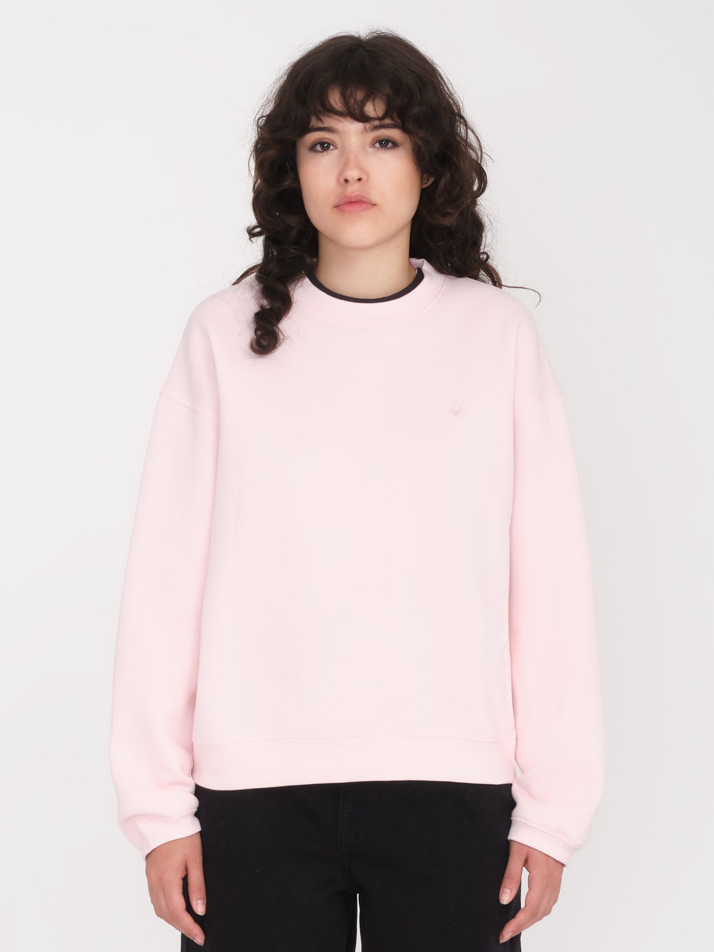 Stone Heart Up Sweatshirt - LILAC ASH