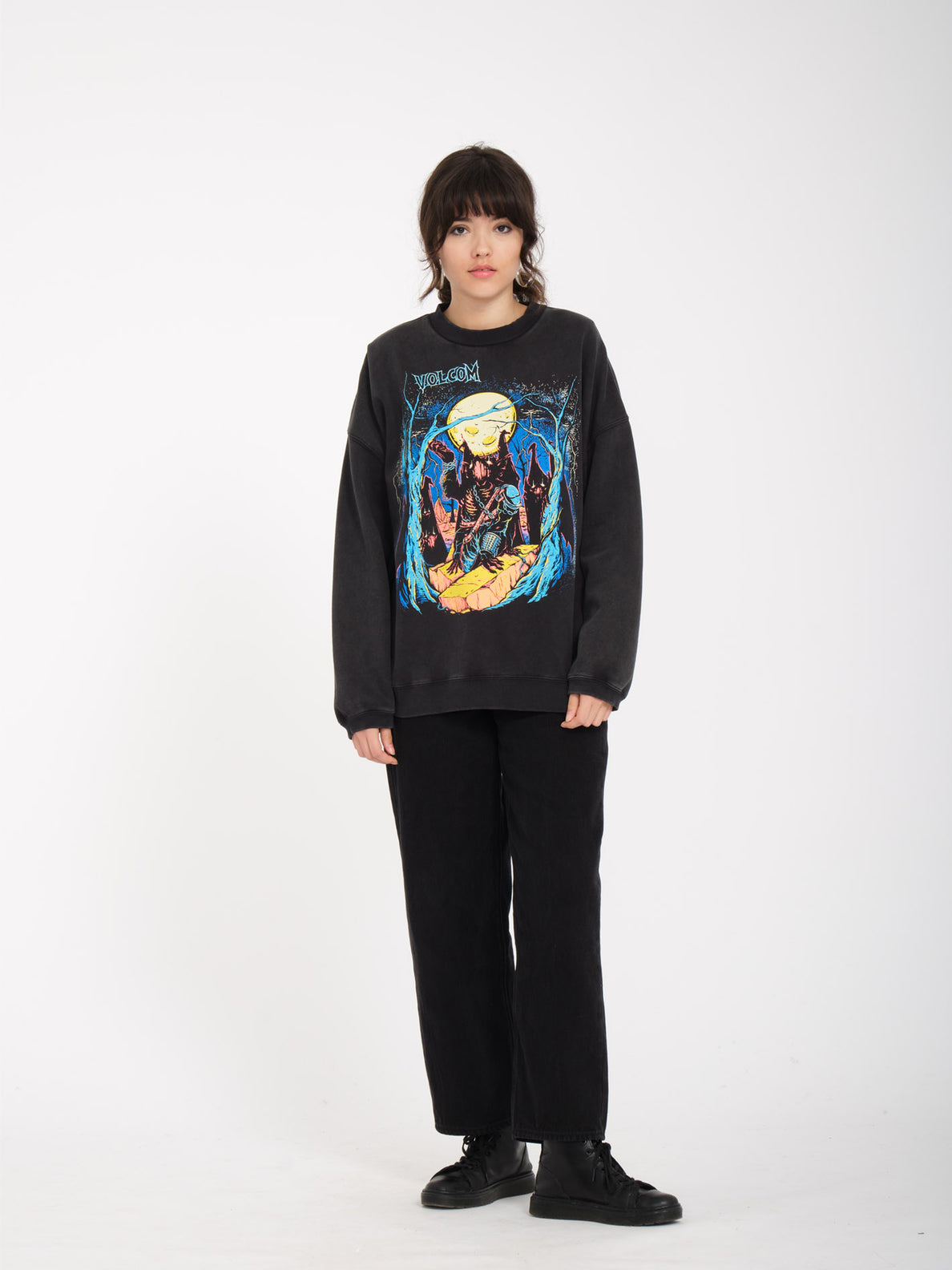 Max Sherman Sweatshirt - BLACK - Women - Volcom EUROPE – Volcom Europe