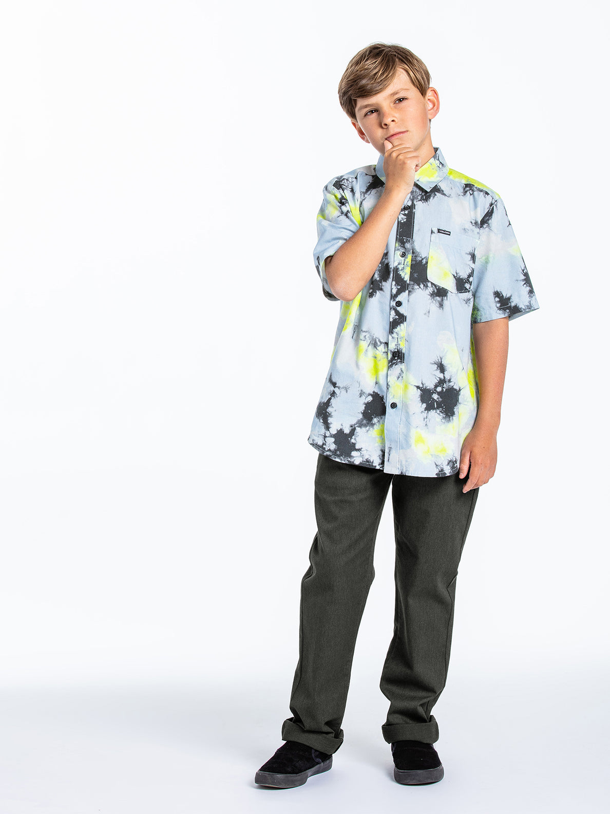 Saturate Shirt - LIME TIE DYE - (BOYS) (C0412231_LTD) [5]