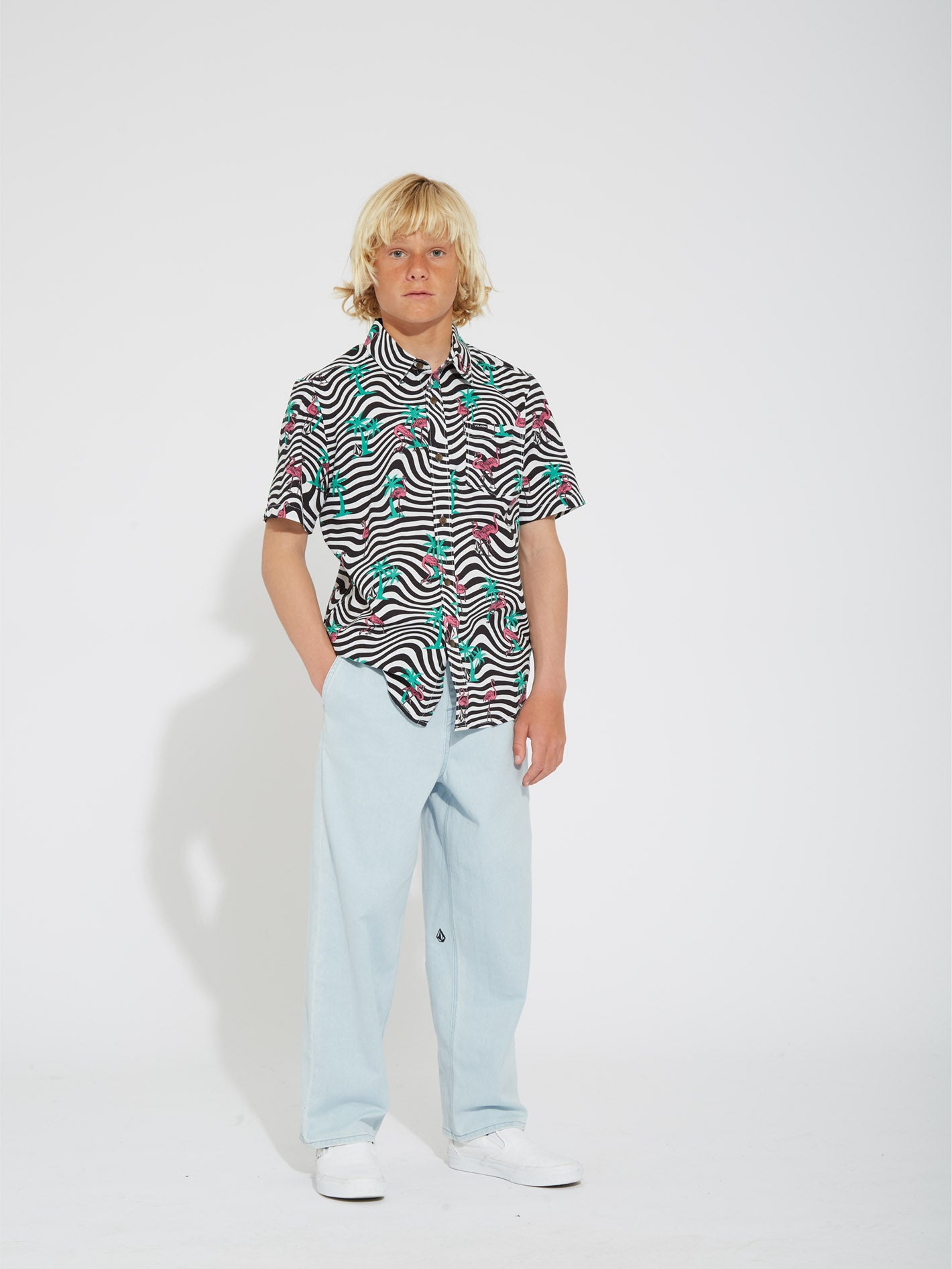 Flamingbros Shirt - WHITE - (KIDS)