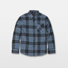 Caden Plaid Shirt - Blue Rinse (C0531906_RNE) [F]