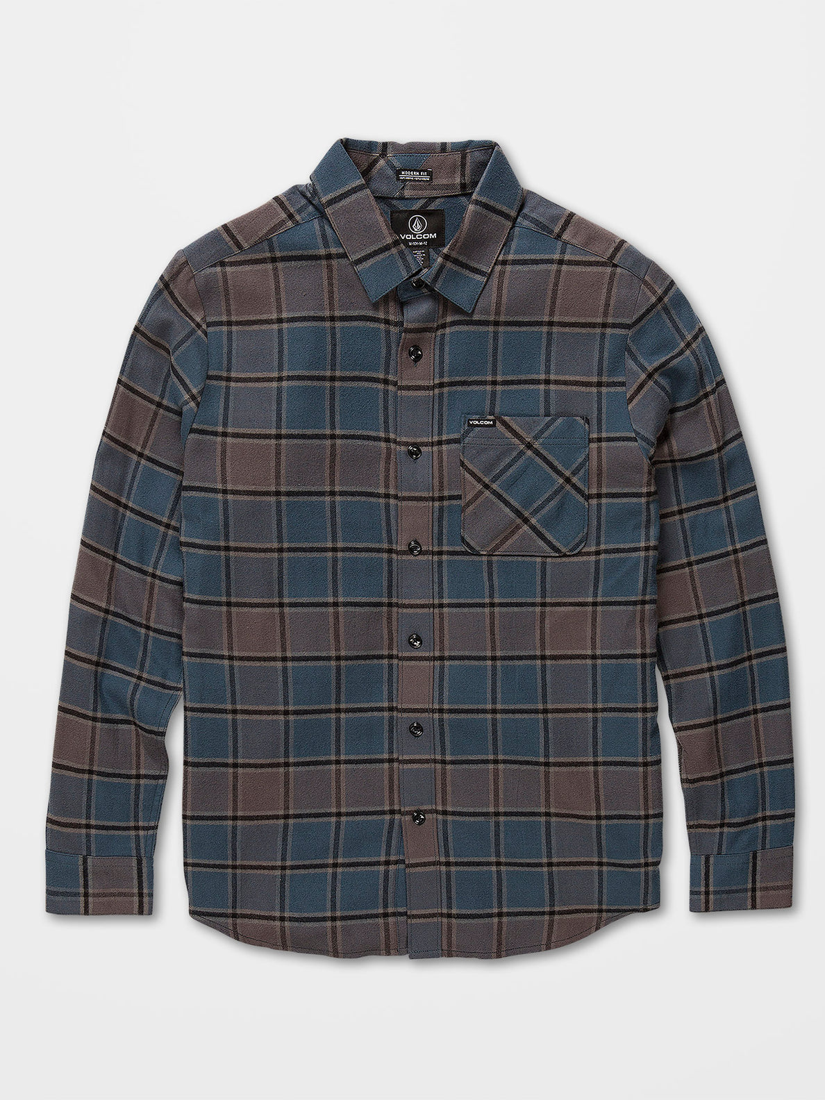 Caden Plaid Shirt - MARINA BLUE - (KIDS) (C0532203_MRB) [F]