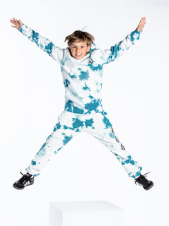 Iconic Stone Fleece Jogger - LIME TIE DYE - (BOYS) (C1232100_LTD) [6]