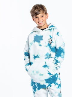 Iconic Stone Hoodie - LIME TIE DYE - (BOYS) (C4132103_LTD) [5]