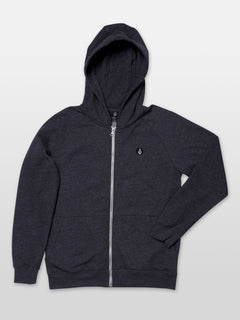 Timesoft Zip Hoodie - Heather Black (C4831906_HBK) [F]