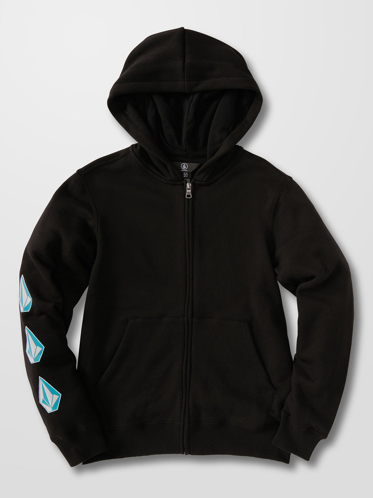 Iconic Stone Zip Hoodie - BLACK - (BOYS) (C4832130_BLK) [F]