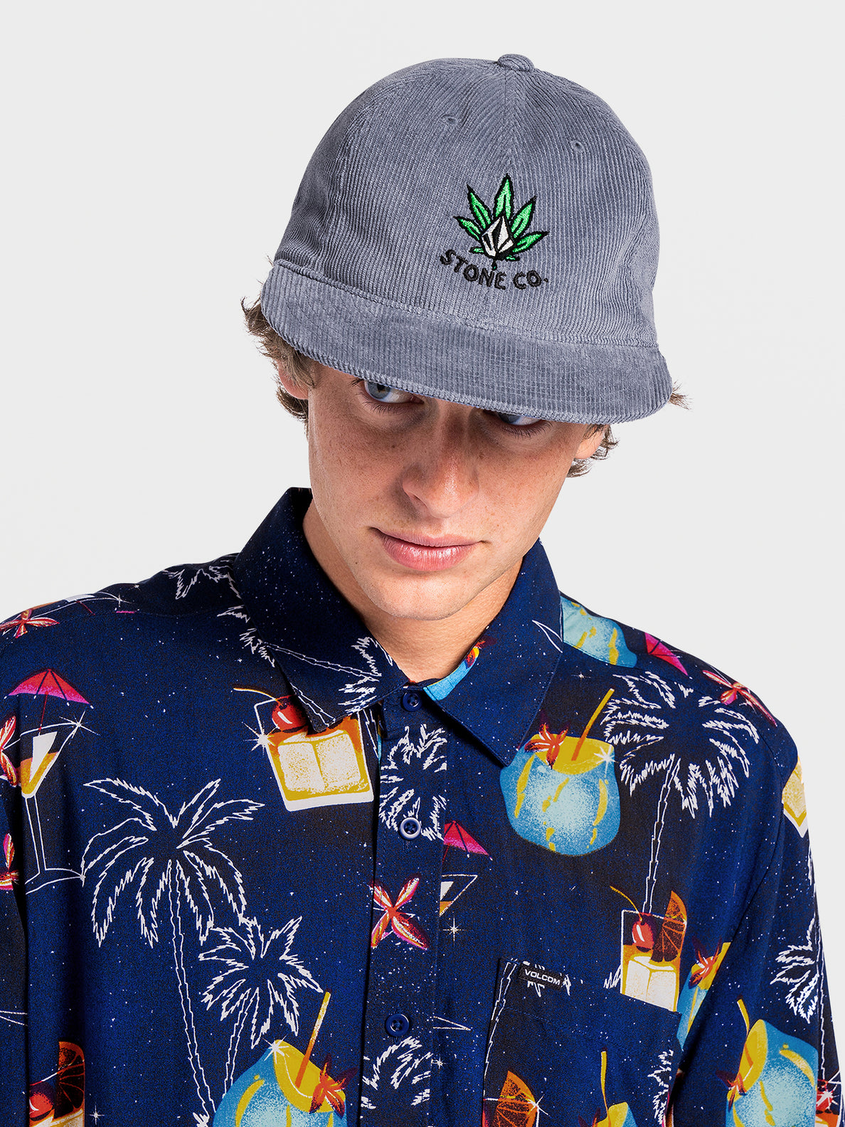 Gus Cord Cap - NIAGARA (D5512207_NIA) [5]