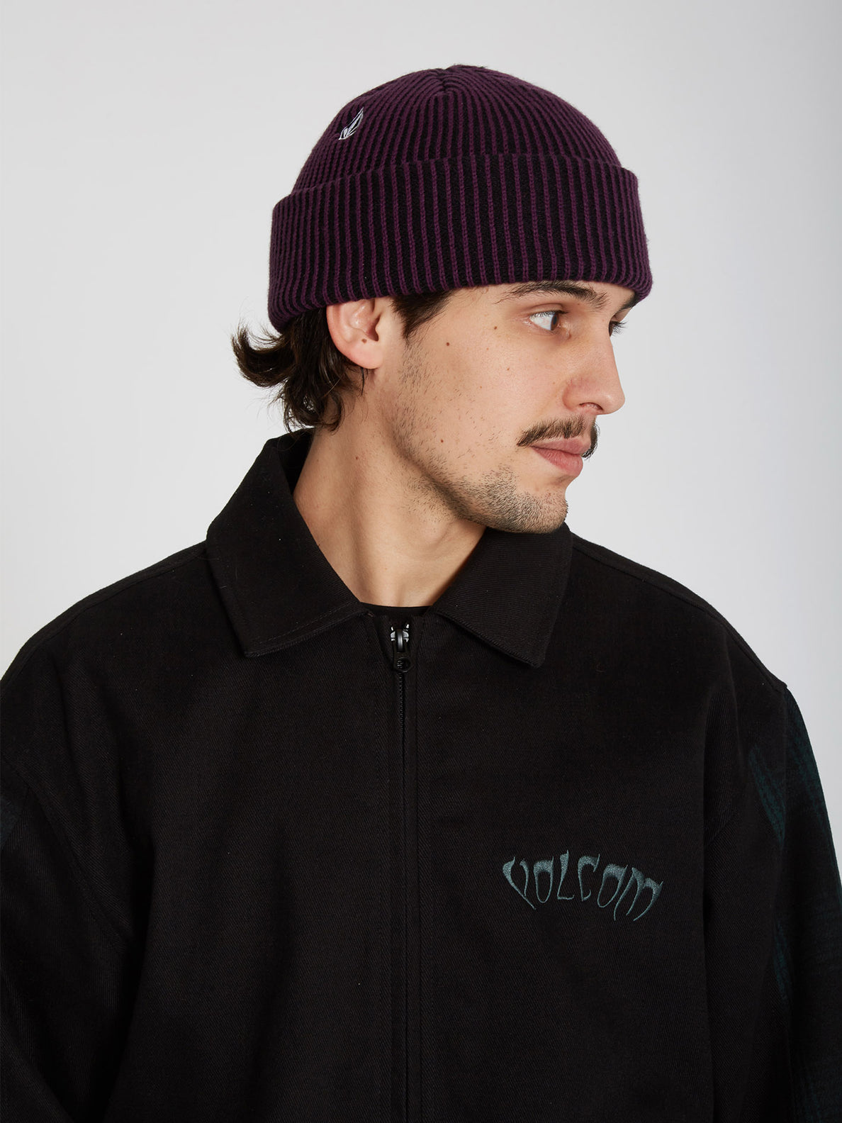 Full Stone Cuff Beanie - MULBERRY (D5832200_MUL) [2jpg]