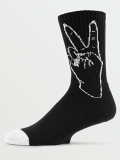 Vibes Socks - WHITE BLACK