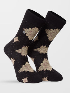 Grit Mandala Socks - NEW BLACK (D6312302_NBK) [F]