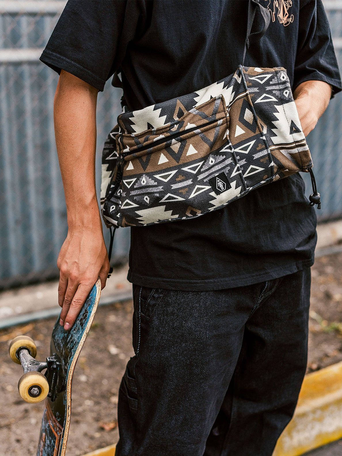 Skateboard top fanny pack