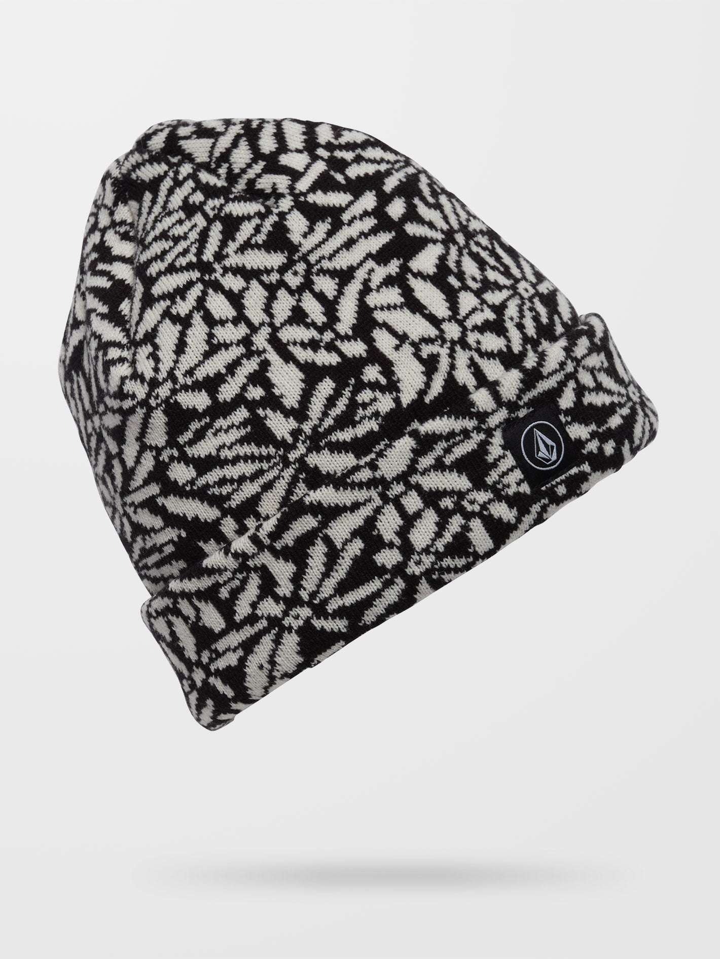 Full Stone Jacquard Beanie - BLACK