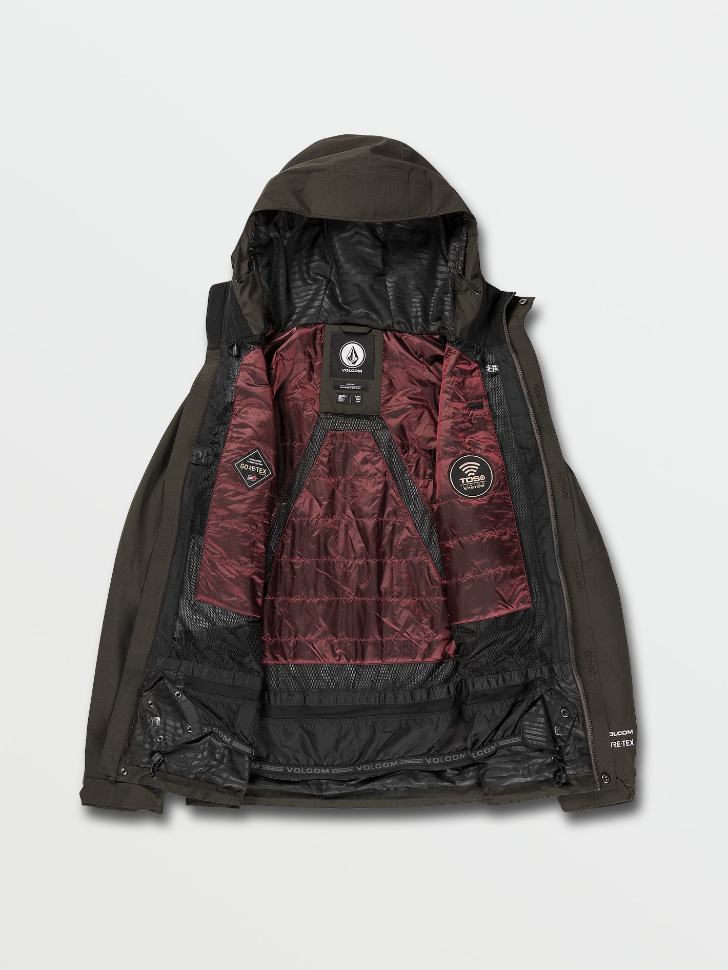 Tds 2L Gore Tex Jacket BLACK GREEN Volcom Europe