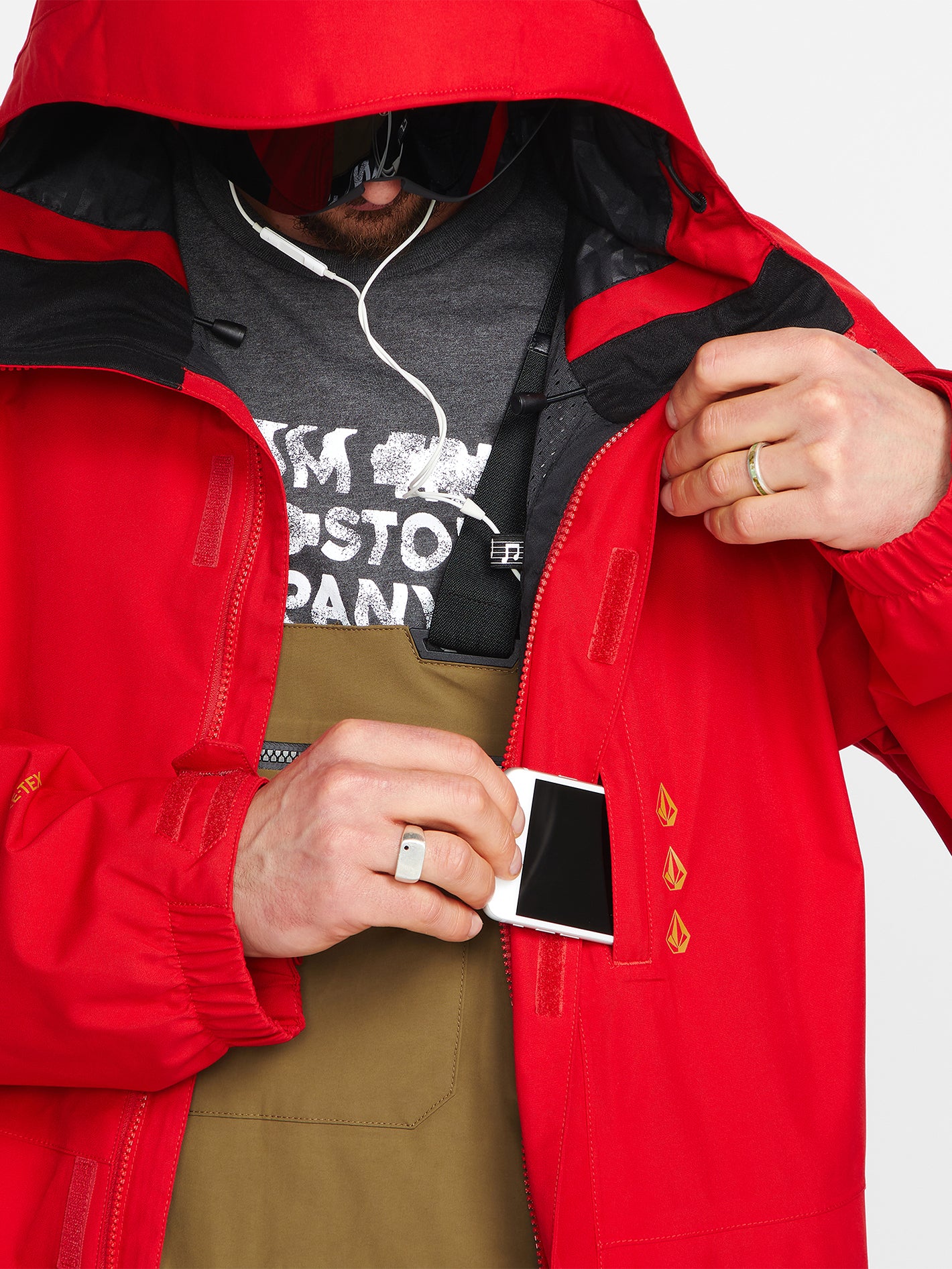 Volcom L Gore-Tex Jacket Red - Artavi Skate & Snow