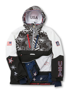Ou Brighton Pullover Jacket - BLACK WHITE (G0602200_BWH) [1]
