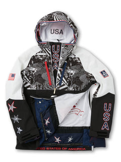 Ou Brighton Pullover Jacket - BLACK WHITE (G0602200_BWH) [2]