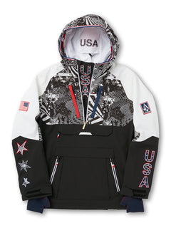 Ou Brighton Pullover Jacket - BLACK WHITE (G0602200_BWH) [F]