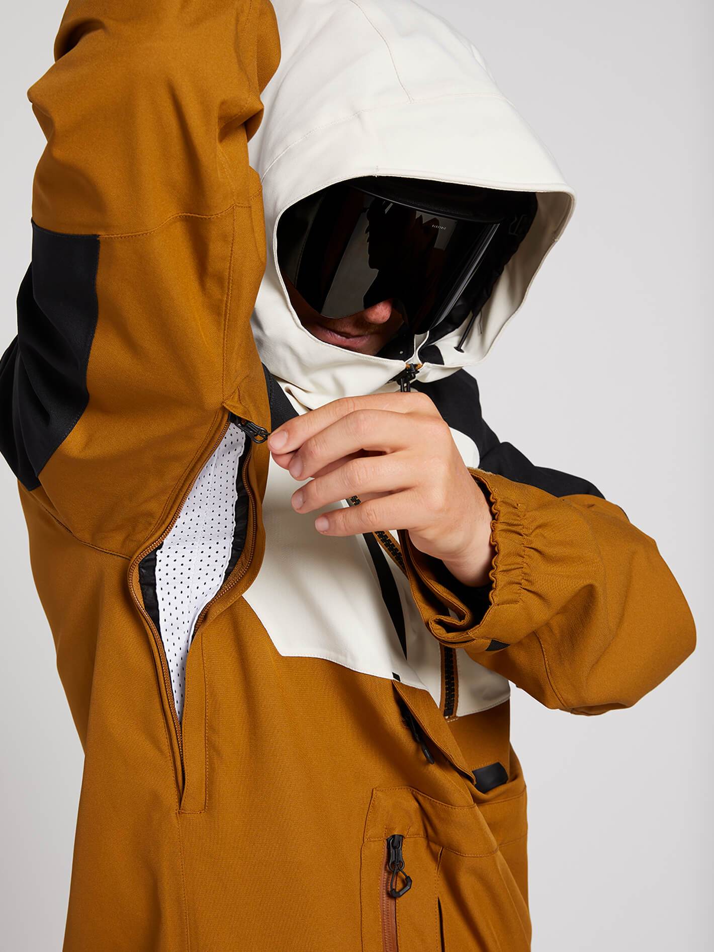 Mens Brighton Pullover Caramel Volcom Europe