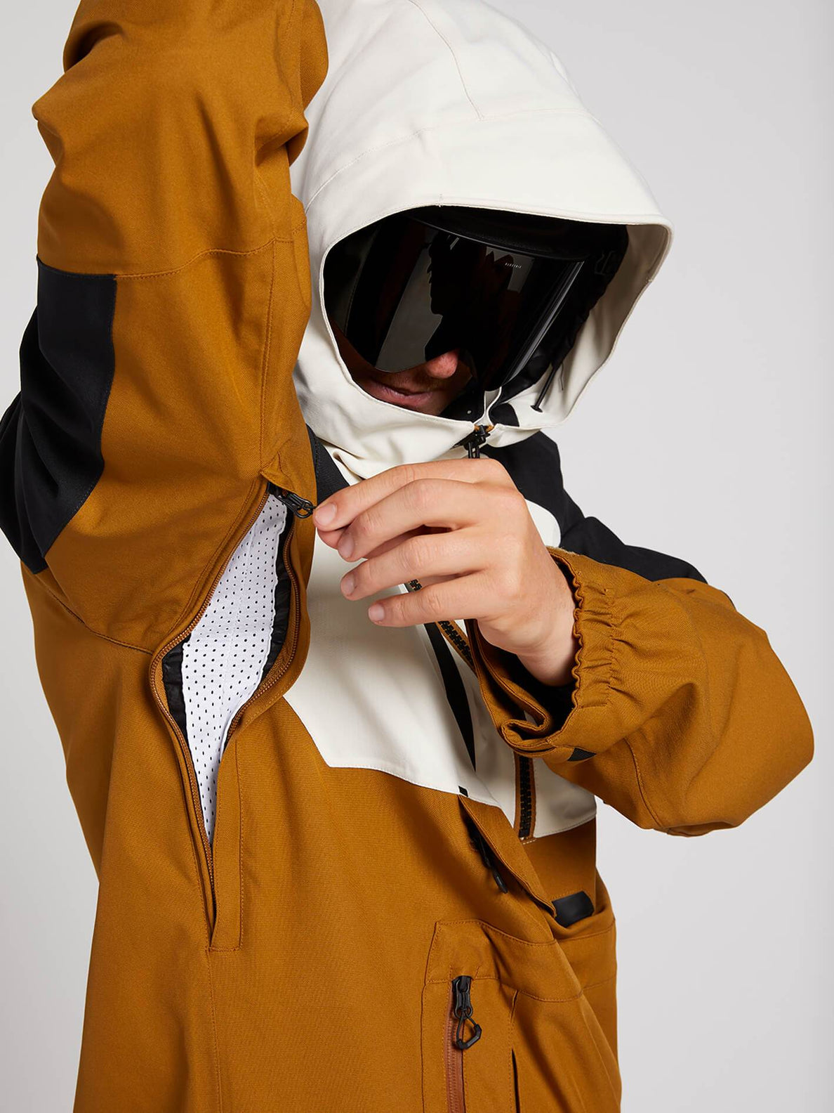 Volcom brighton cheap pullover jacket caramel