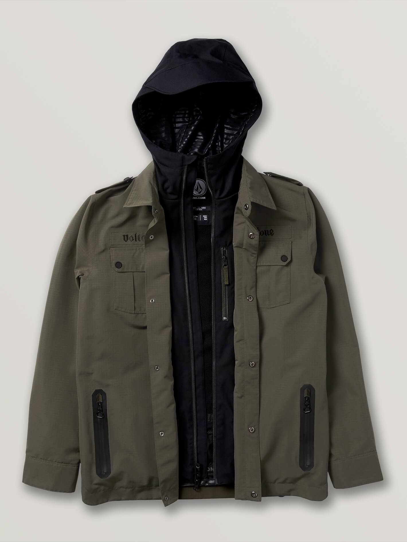 Mens Creedle2Stone Jacket Forest Volcom Europe