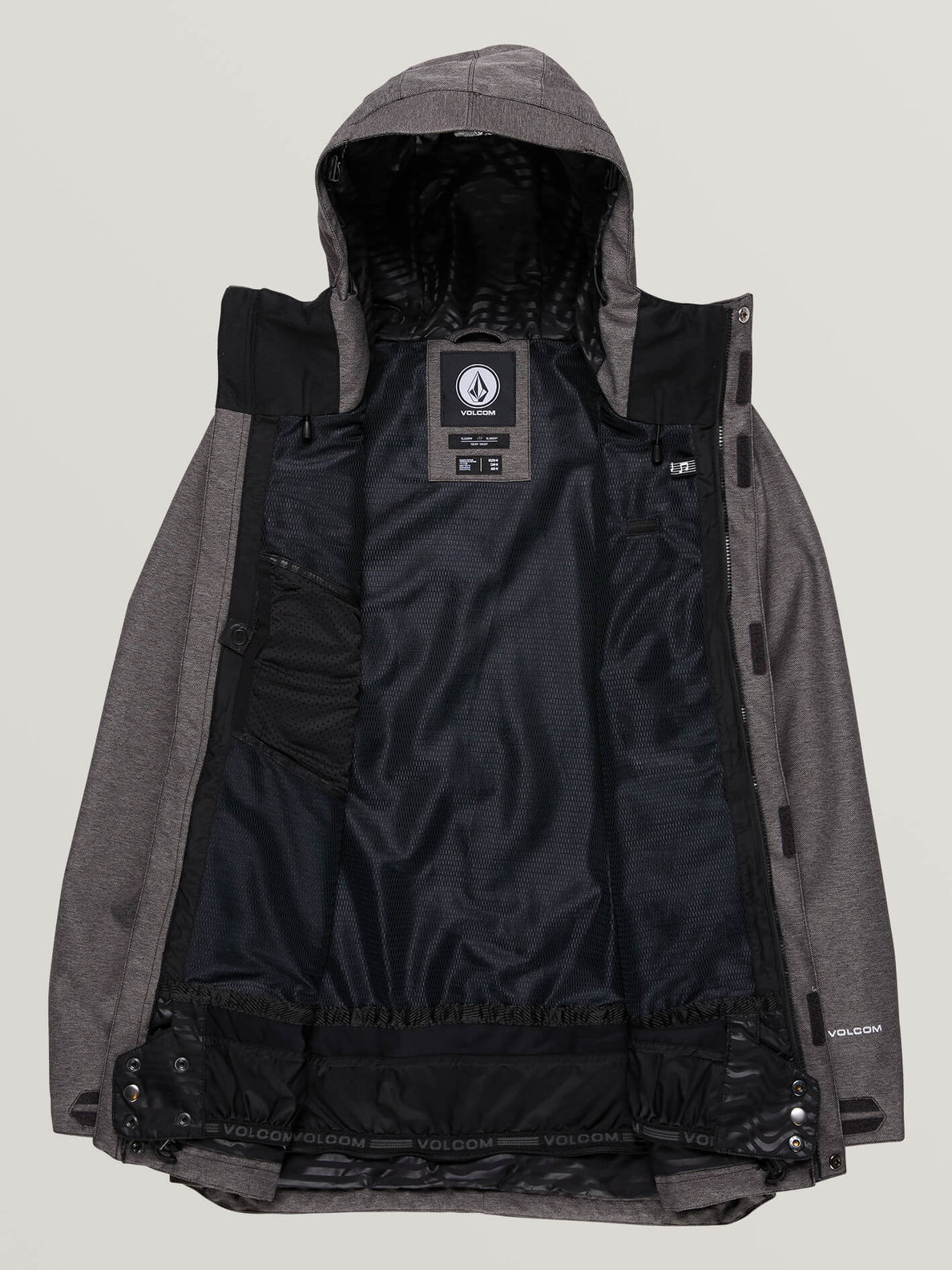 Mens Slyly Jacket Black Volcom Europe