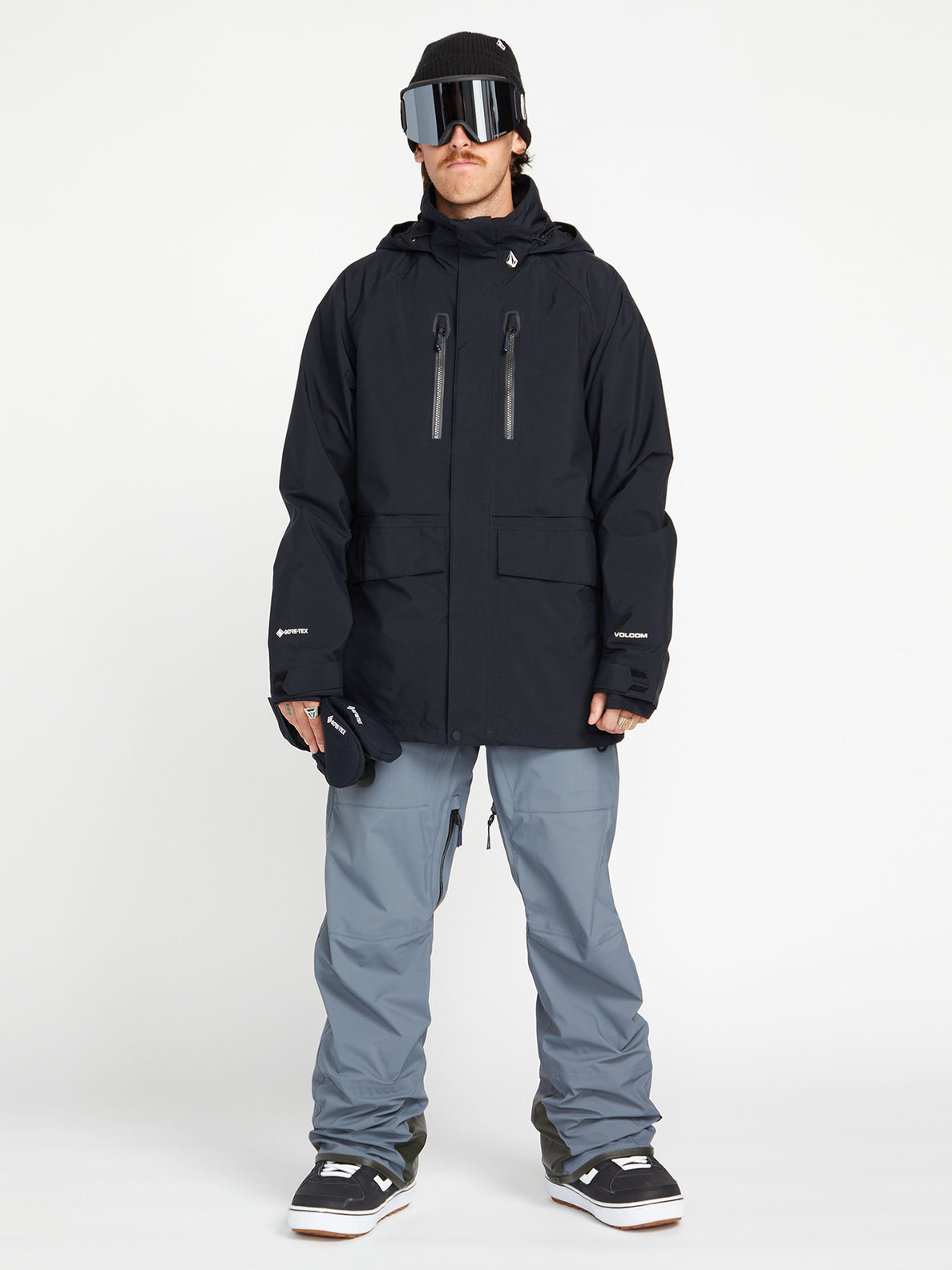 Stone Stretch Gore Tex Jacket Black Volcom Europe