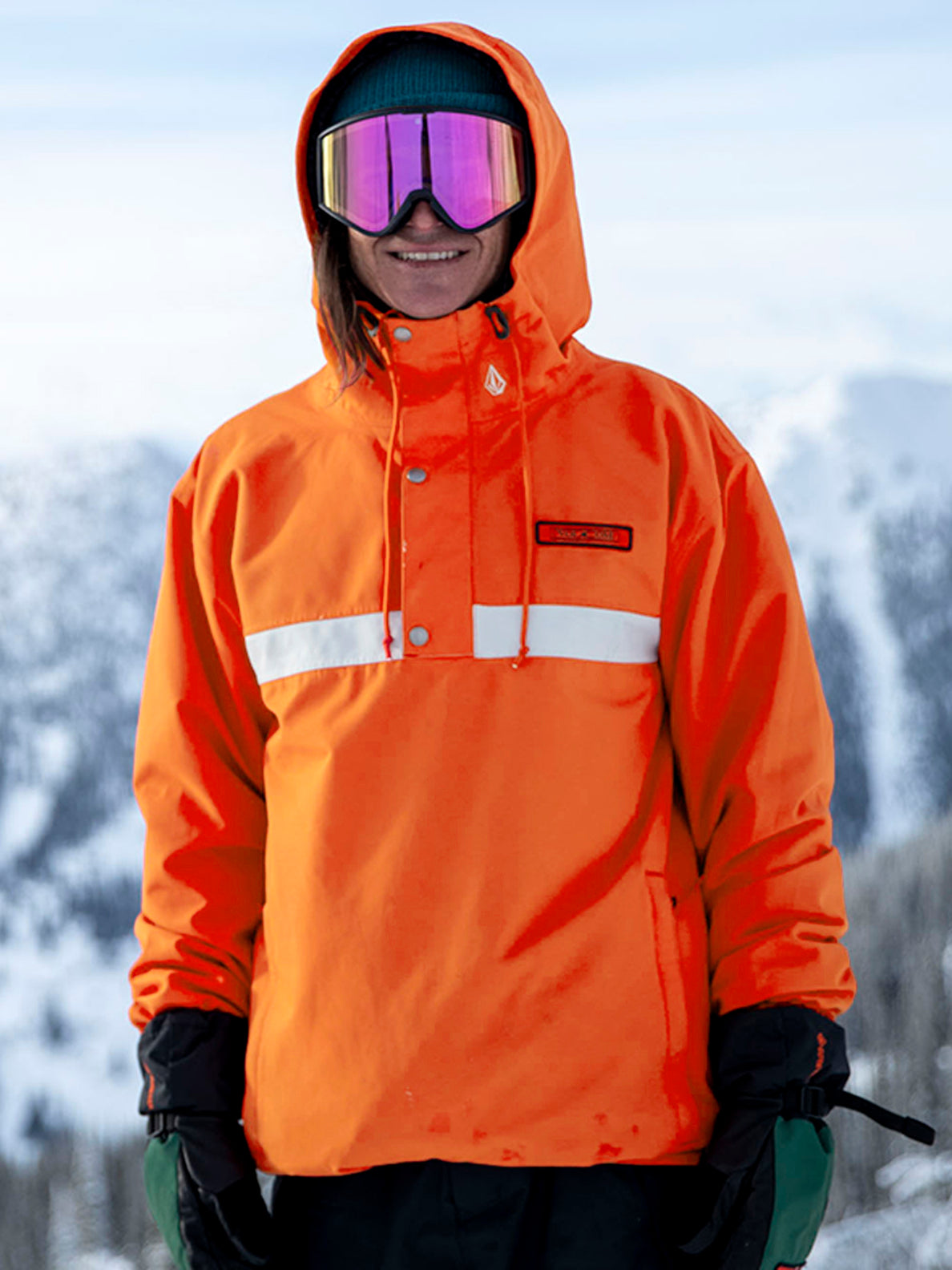 Longo Pullover Jacket Orange Shock Volcom Europe