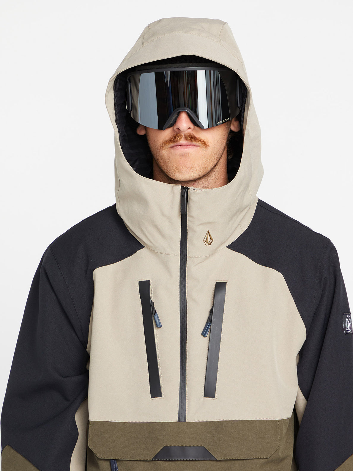 Volcom brighton 2025 pullover jacket caramel